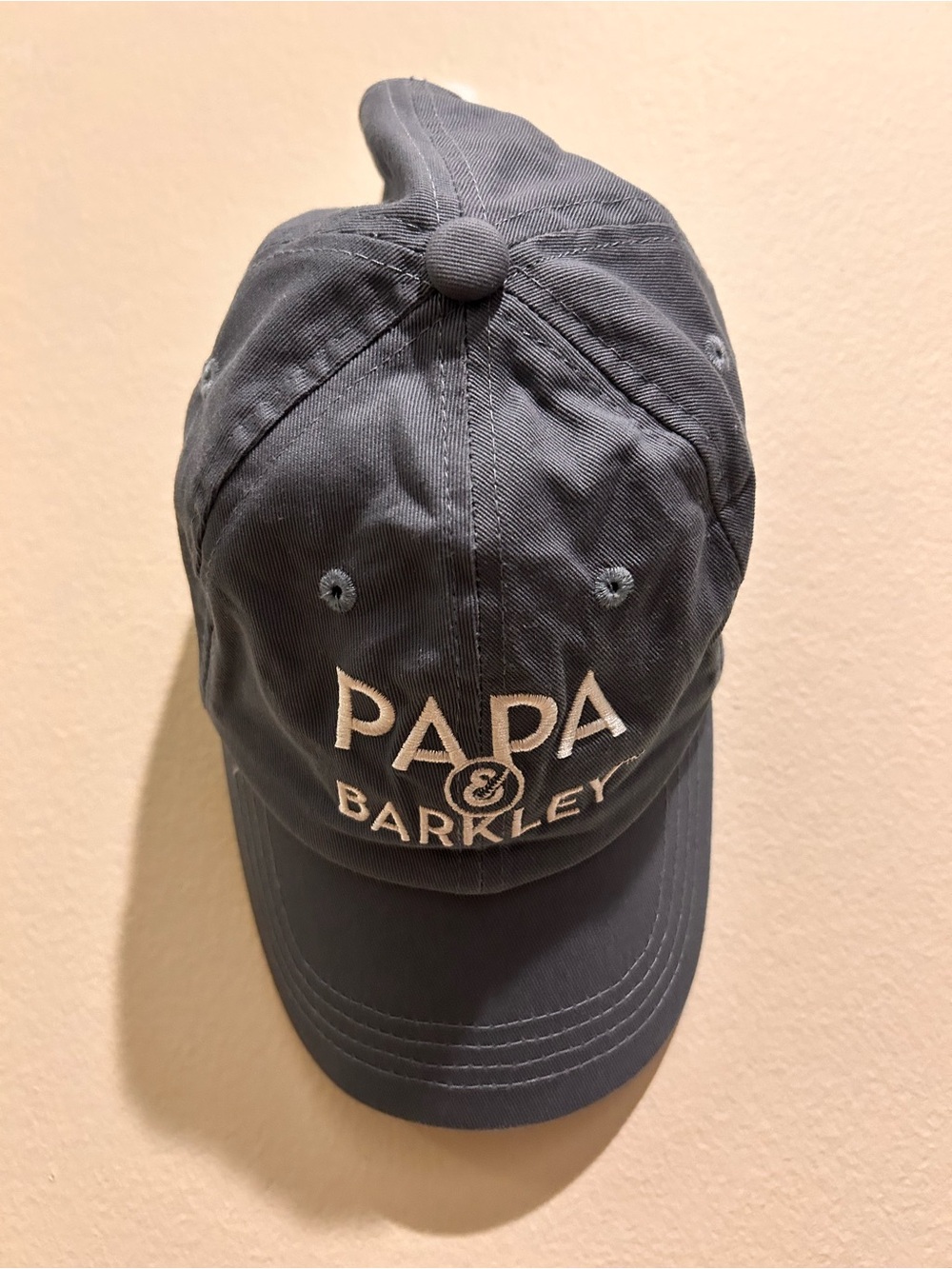 Papa & Barkley Embroidered Dad Cap - Slate Blue